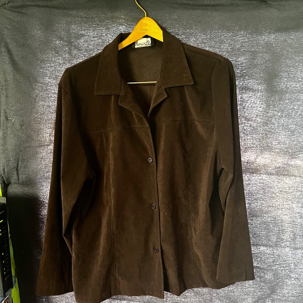 Women’s brown Briggs Blazer size 14